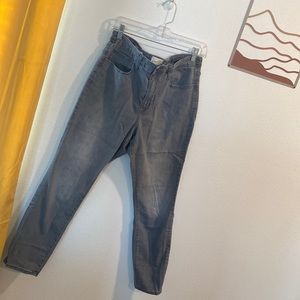 Grey High Rise Skinny Jeans